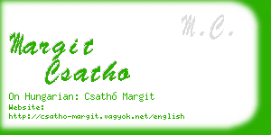 margit csatho business card